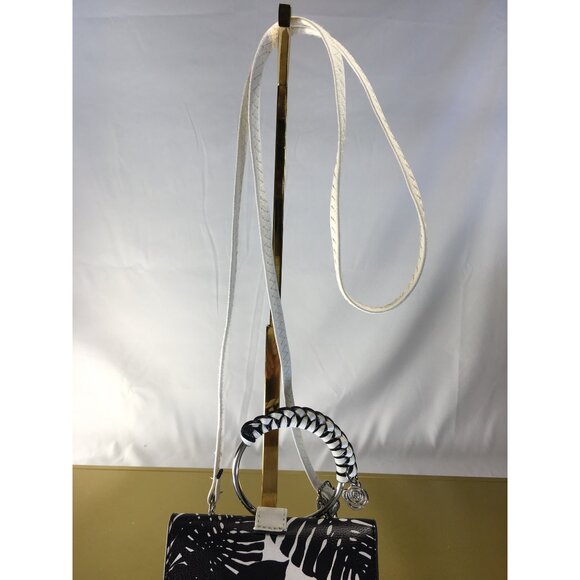 Carlos Santana Crossbody Purse Bag Handbag Tropical Black & White Pattern - NWT - Picture 9 of 16